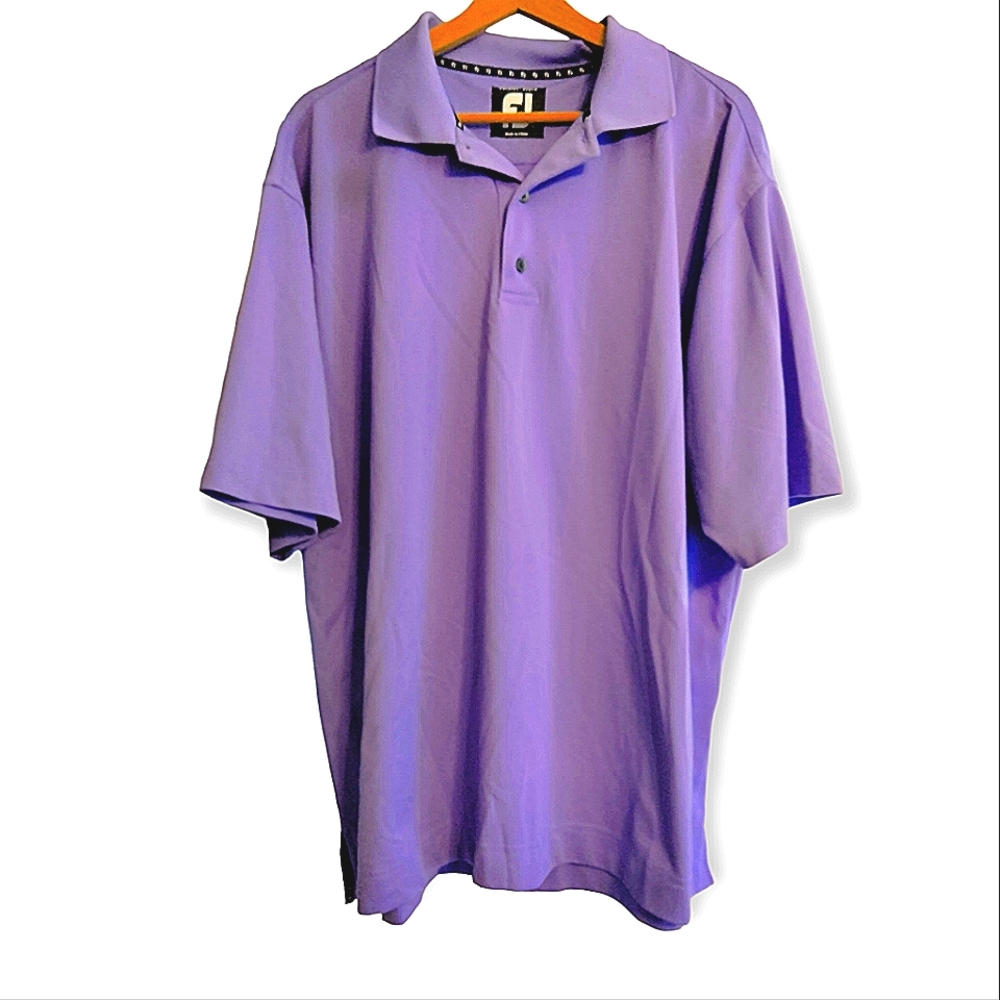 FootJoy Purple Polo Shirt Mens Size Extra Large XL Golf Casual Dress FJ